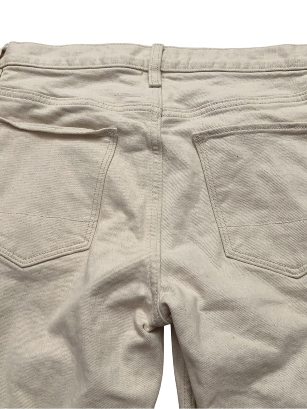 Banana Republic Travel Jeans Mens 31x30 Slim Fit Stretch 5-Pockets Cream White - Picture 4 of 6